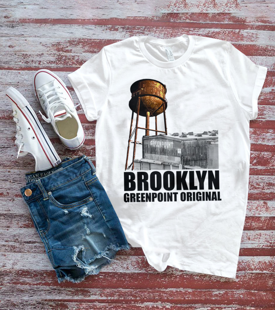Brooklyn Greenpoint Original Water Tower Skyline T-Shirt