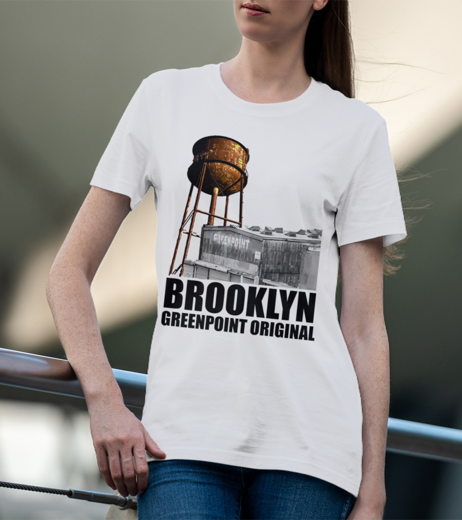 Brooklyn Greenpoint Original Water Tower Skyline T-Shirt