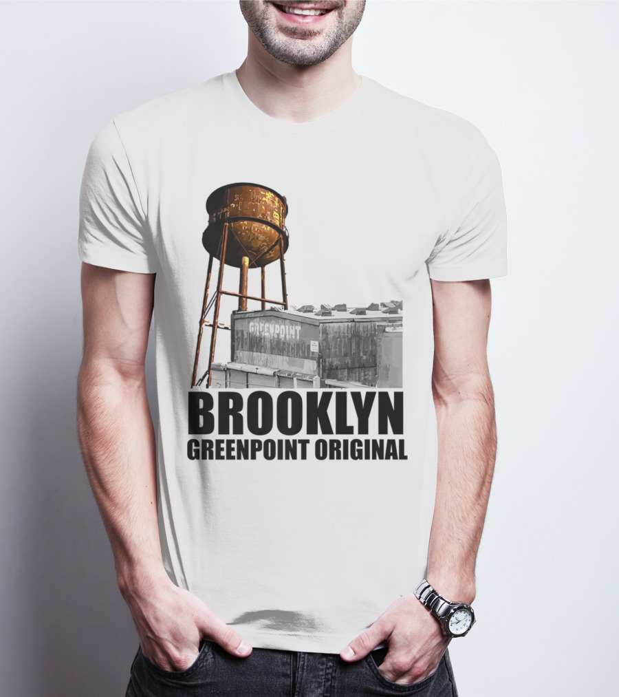 Brooklyn Greenpoint Original Water Tower Skyline T-Shirt
