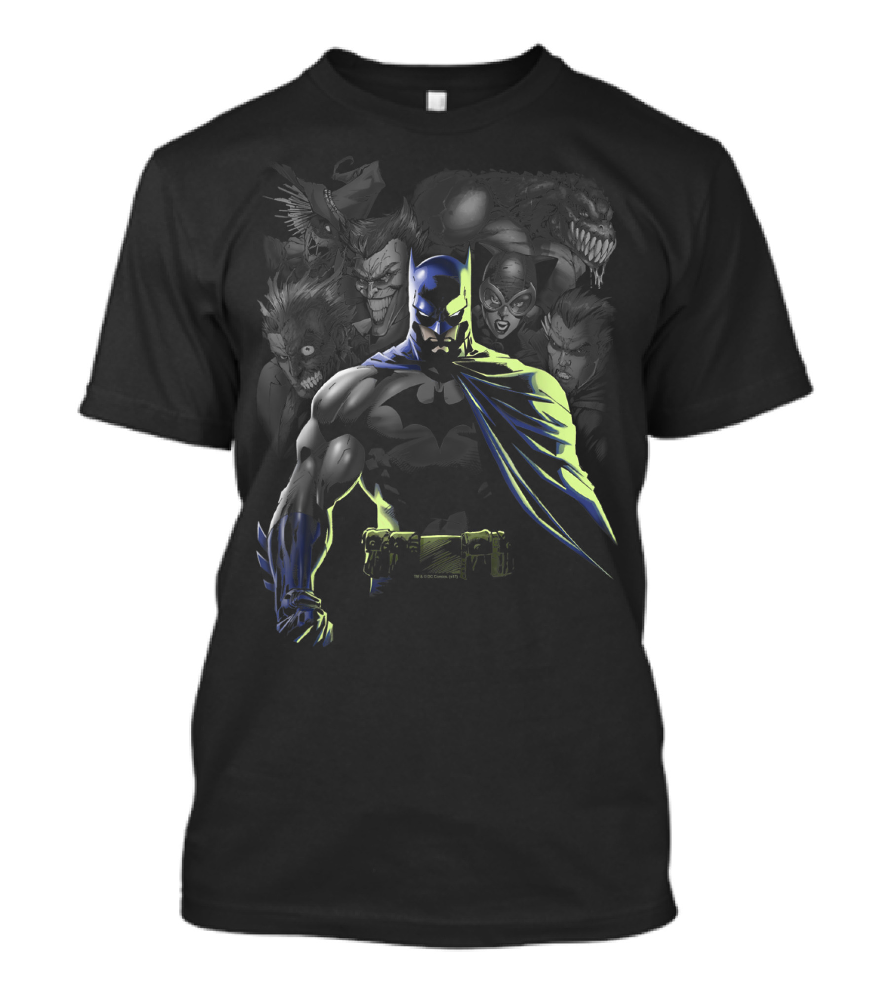 Batman And Villains Unleashed Gotham's Rogues Gallery Showdown T-Shirt
