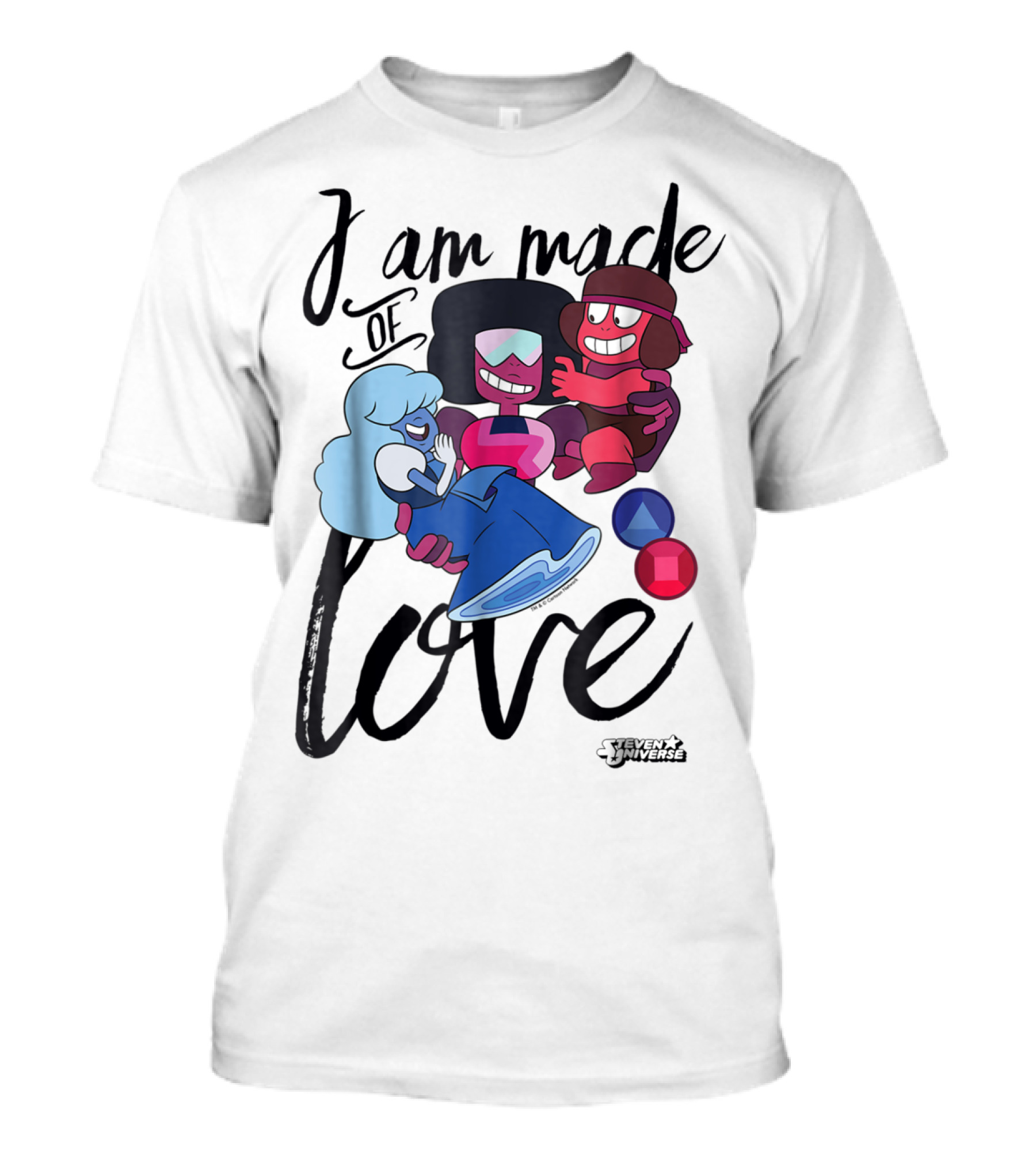 CN Steven Universe I Am Made Of Love Fusion Garnet Sapphire Ruby T-Shirt