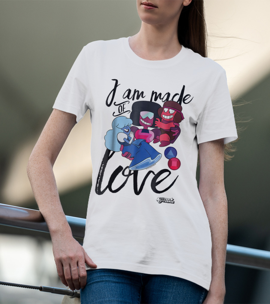 CN Steven Universe I Am Made Of Love Fusion Garnet Sapphire Ruby T-Shirt