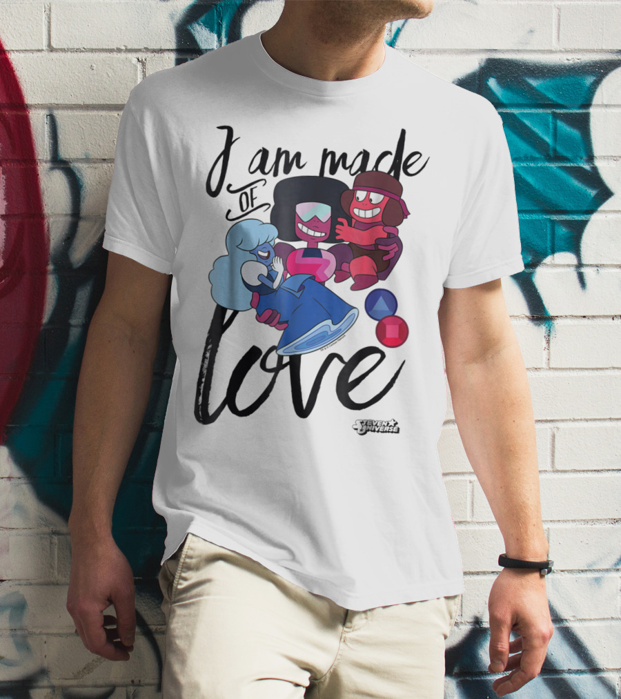 CN Steven Universe I Am Made Of Love Fusion Garnet Sapphire Ruby T-Shirt