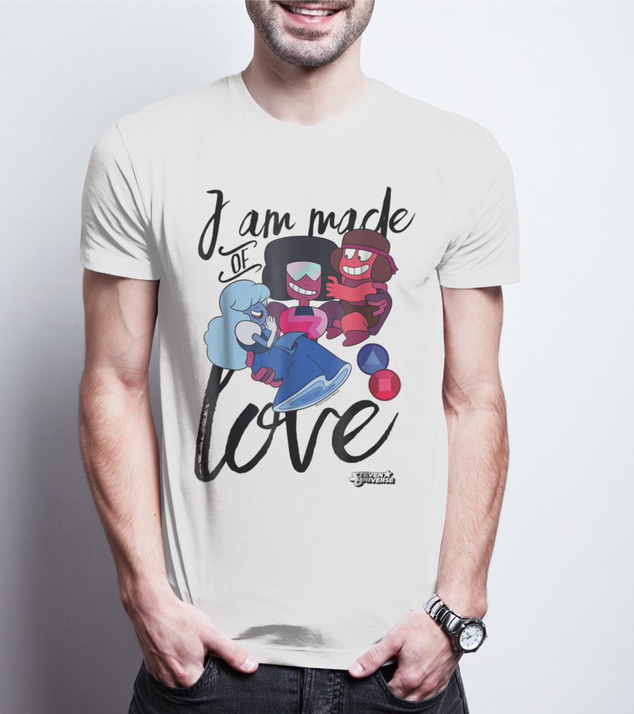 CN Steven Universe I Am Made Of Love Fusion Garnet Sapphire Ruby T-Shirt