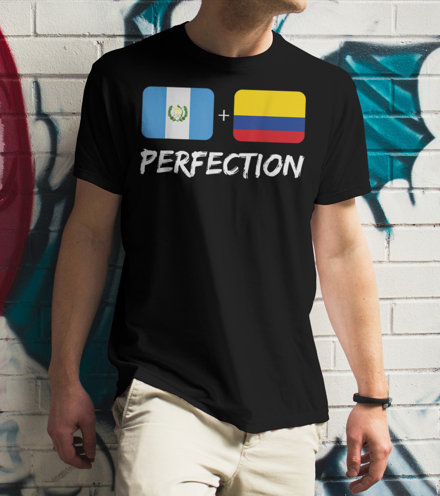 Guatemalan Flag Plus Colombian Flag Equals Perfection T-Shirt