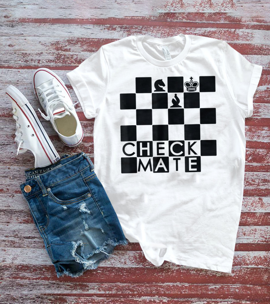 Chess Board Checkmate Knight Bishop King T-Shirt