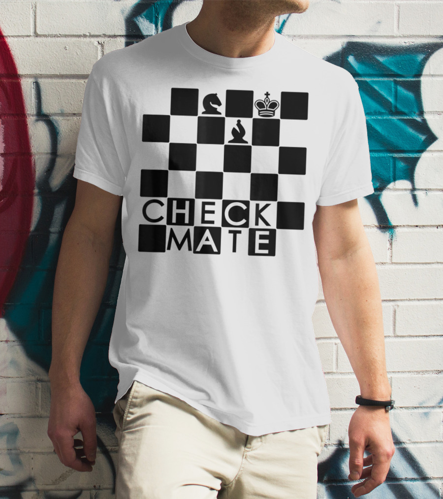Chess Board Checkmate Knight Bishop King T-Shirt