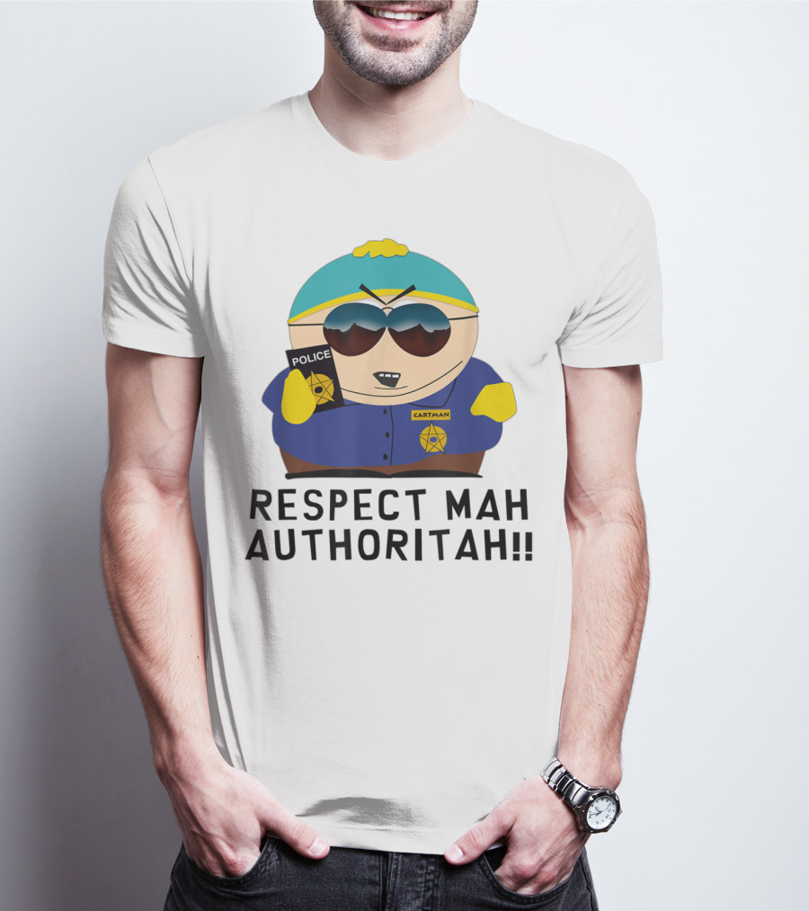 Cartman Police Respect Mah Authoritah T-Shirt