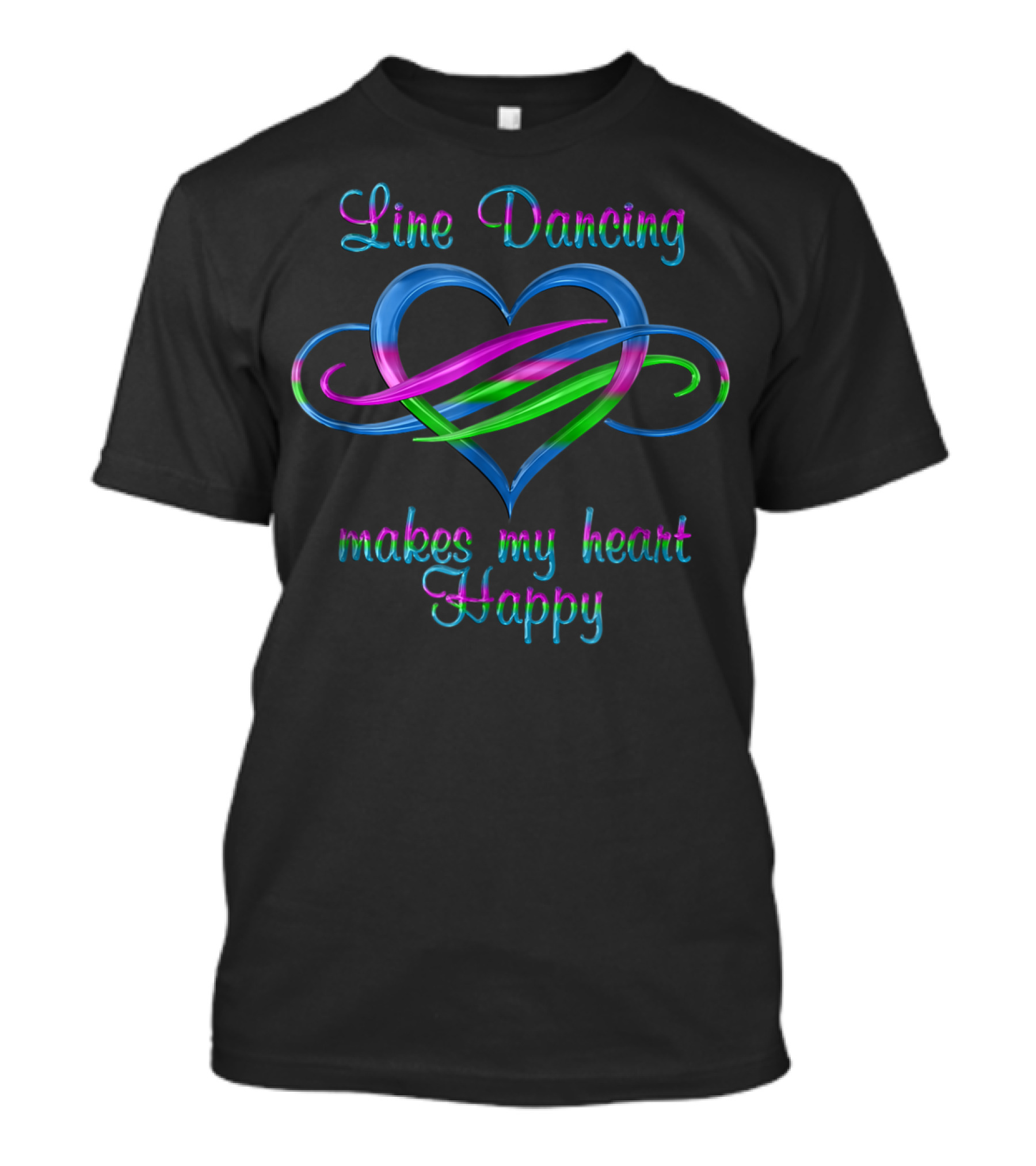 Line Dancing Makes My Heart Happy T-Shirt