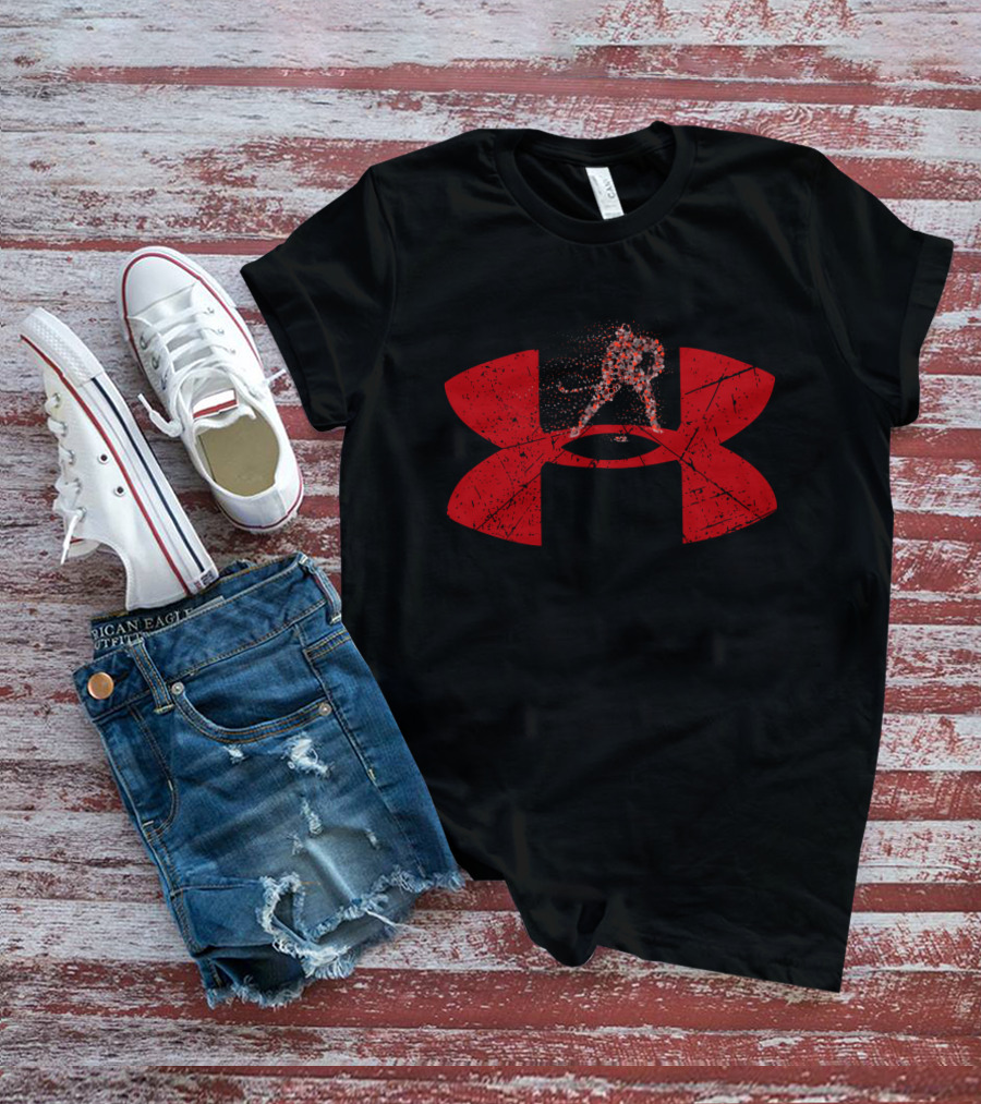 Under Armour Hockey Logo Player Silhouette T-Shirt