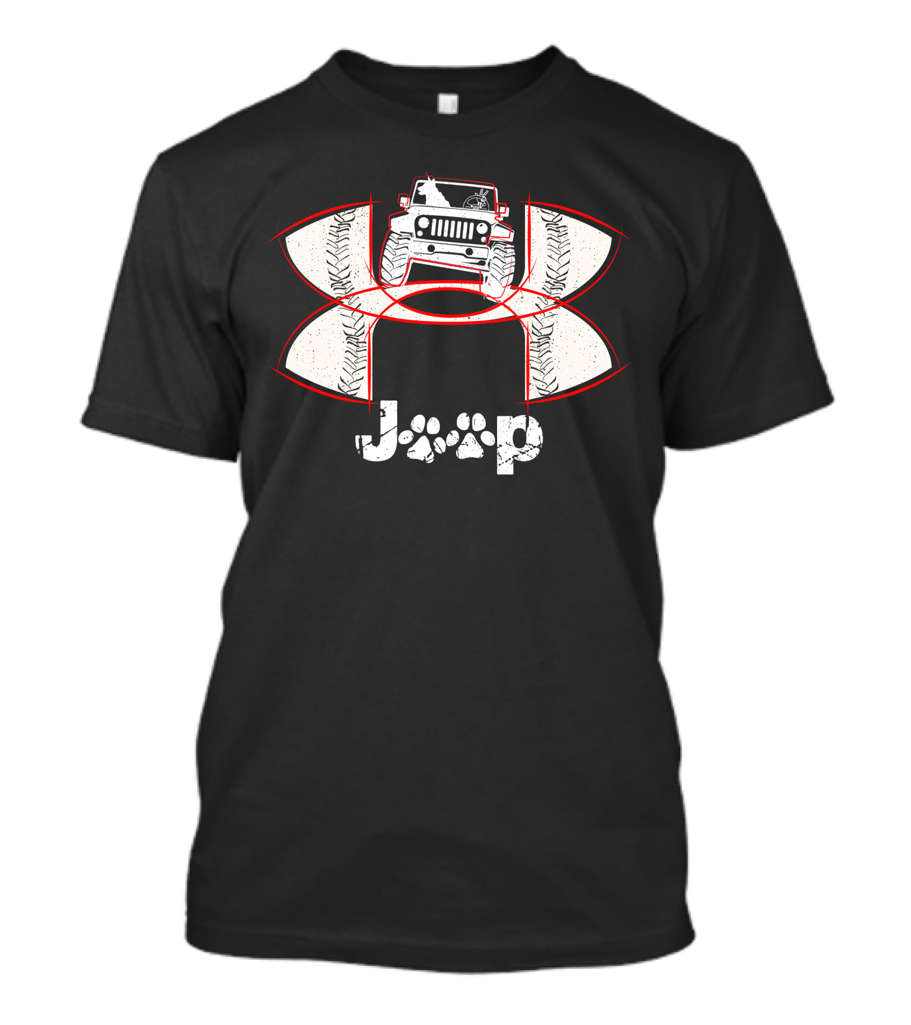 Jeep Paw Print Off-Road Adventure JP1611 T-Shirt