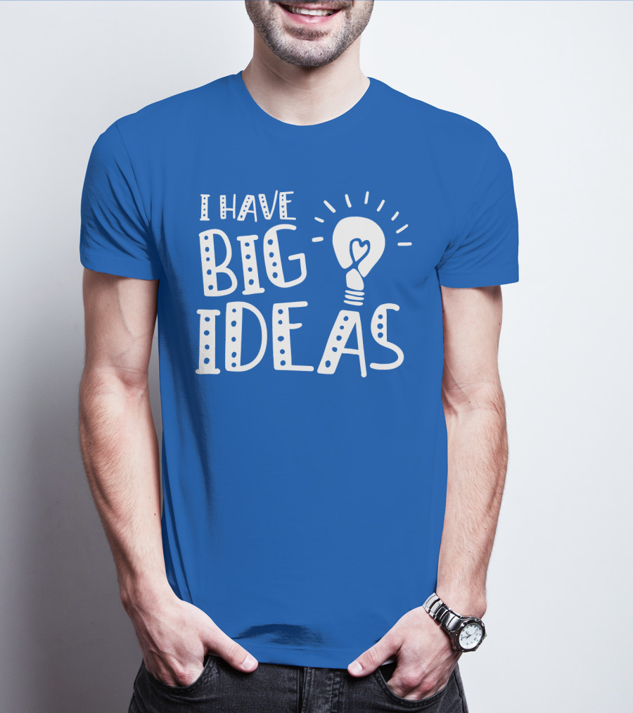 I HAVE BIG IDEAS Light Bulb Heart T-Shirt
