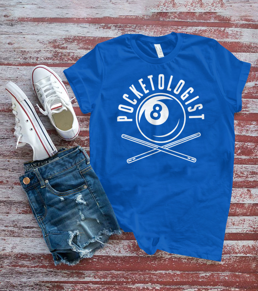 Pocketologist Billiards 8 Ball Cue T-Shirt