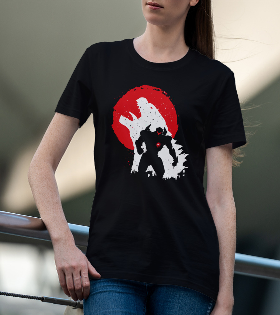 Pacific Rim Mech Vs. Kaiju Battle Scene T-Shirt