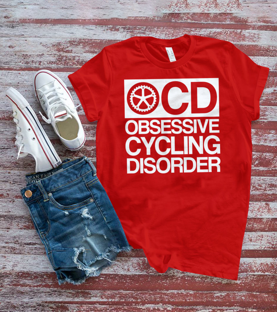 OCD Obsessive Cycling Disorder Gearwheel T-Shirt