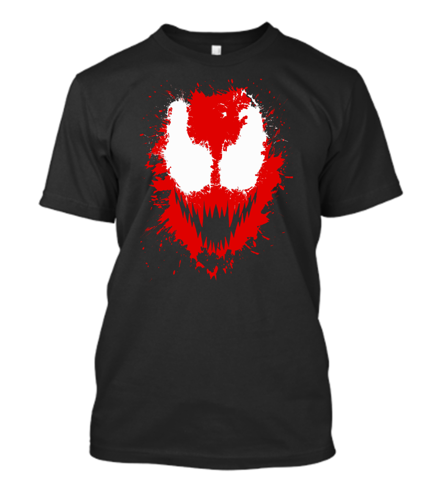 Carnage Marvel Villain Symbiote Red And Black Iconic Mask T-Shirt