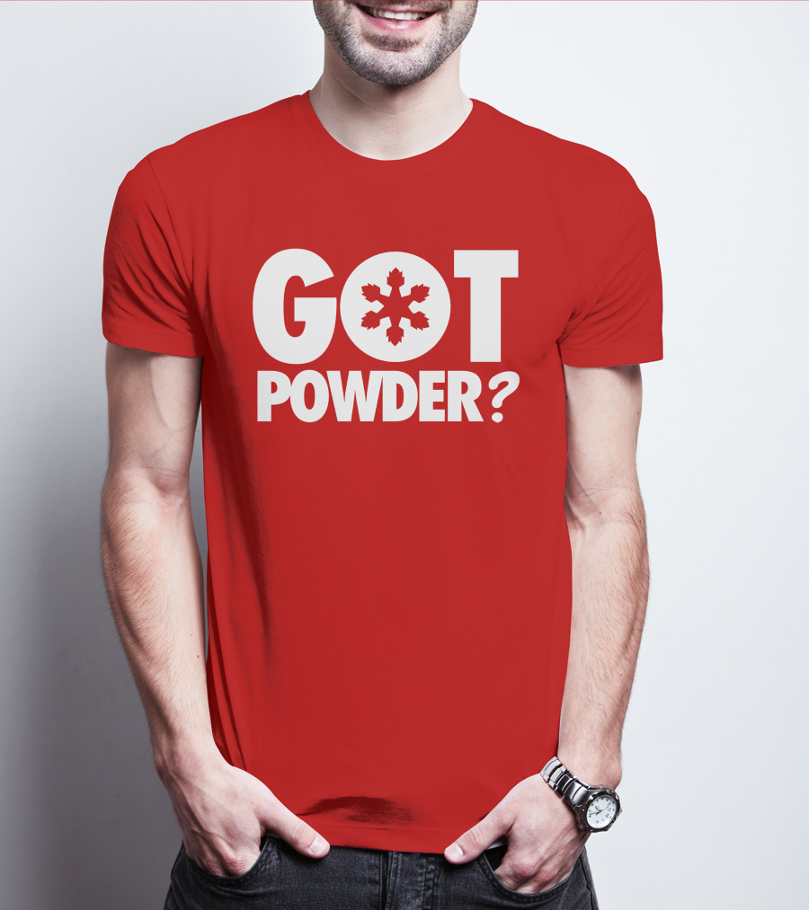 Got Powder Snowflake Skiing Enthusiast T-Shirt