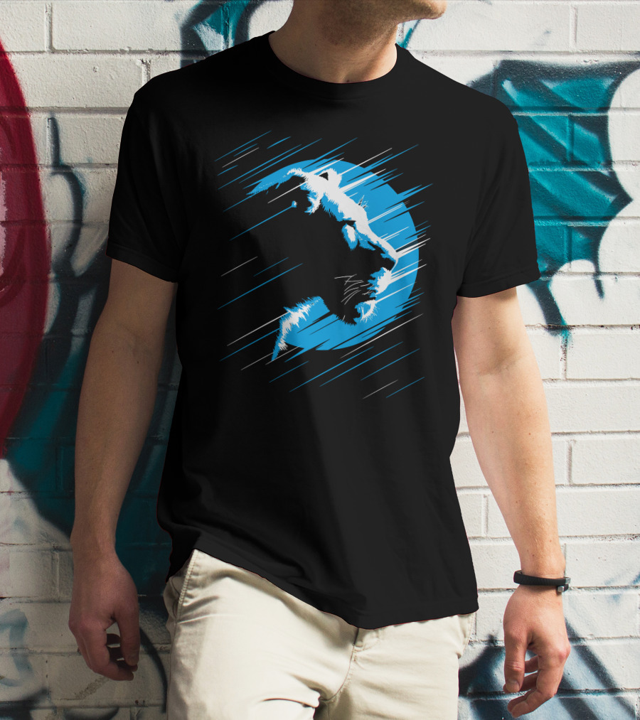 Lioness Blue Predator In Moonlight Stripes T-Shirt
