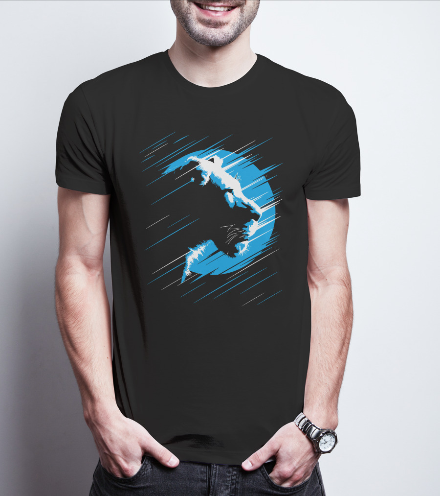 Lioness Blue Predator In Moonlight Stripes T-Shirt