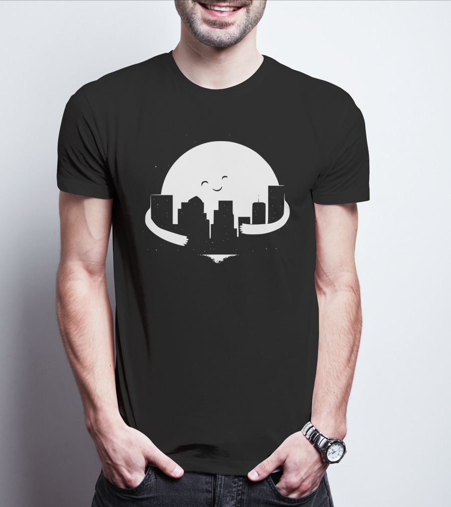 Moon Hug City Embrace T-Shirt