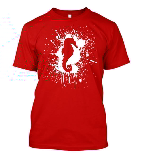 Seahorse Splatter T-Shirt