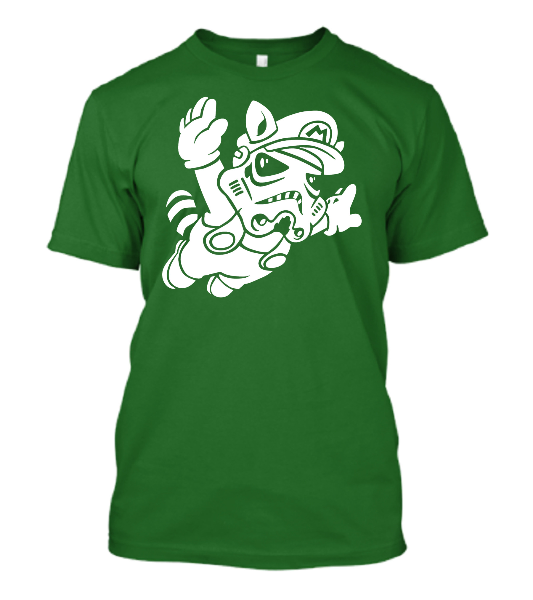 Tanooki Trooper Mashup M Helmet Raccoon Tail T-Shirt