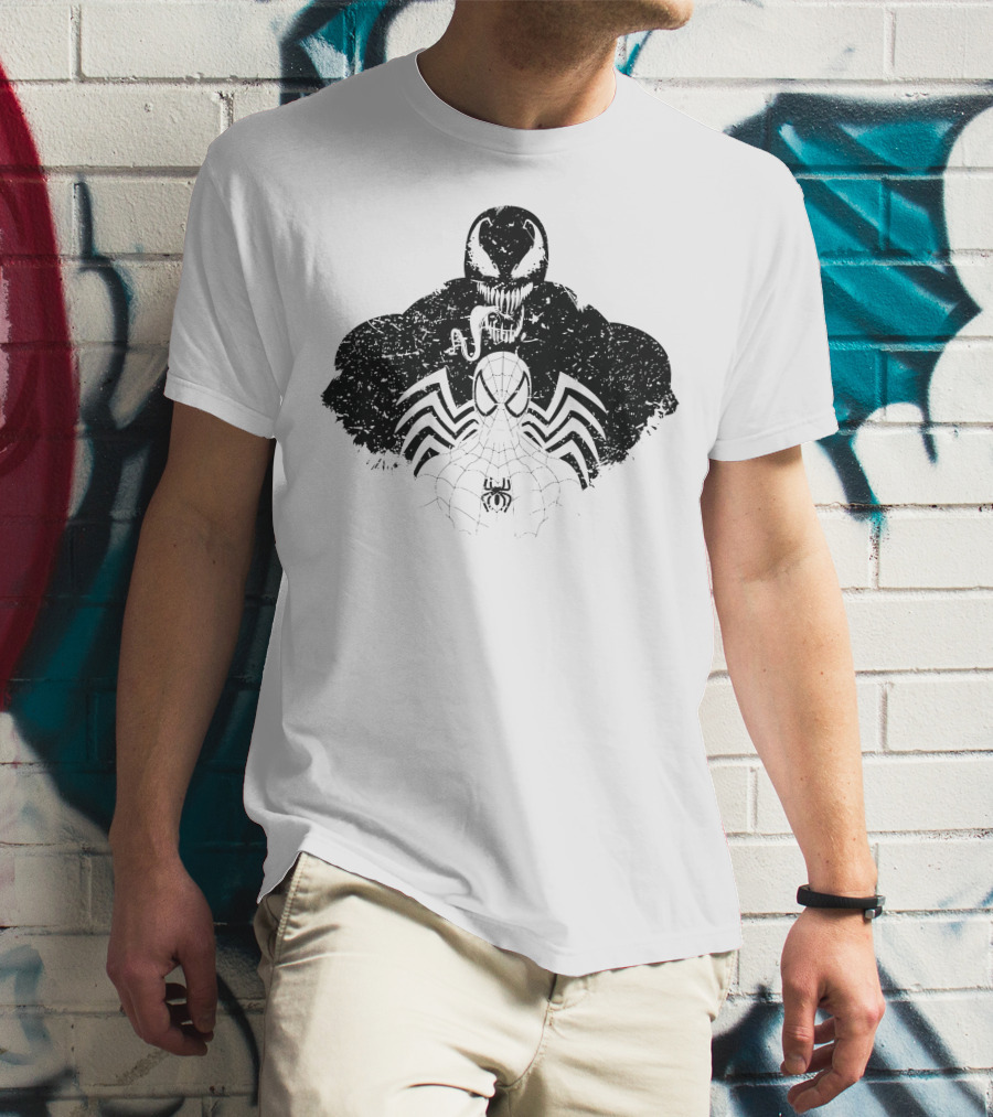 Dark Spider Venom Symbiote Web Fusion T-Shirt