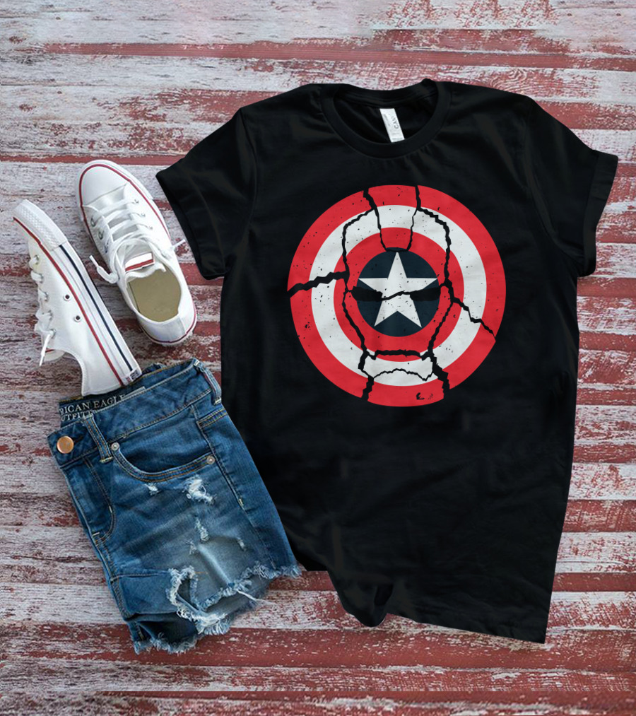 Cracked Star Shield Casualties T-Shirt