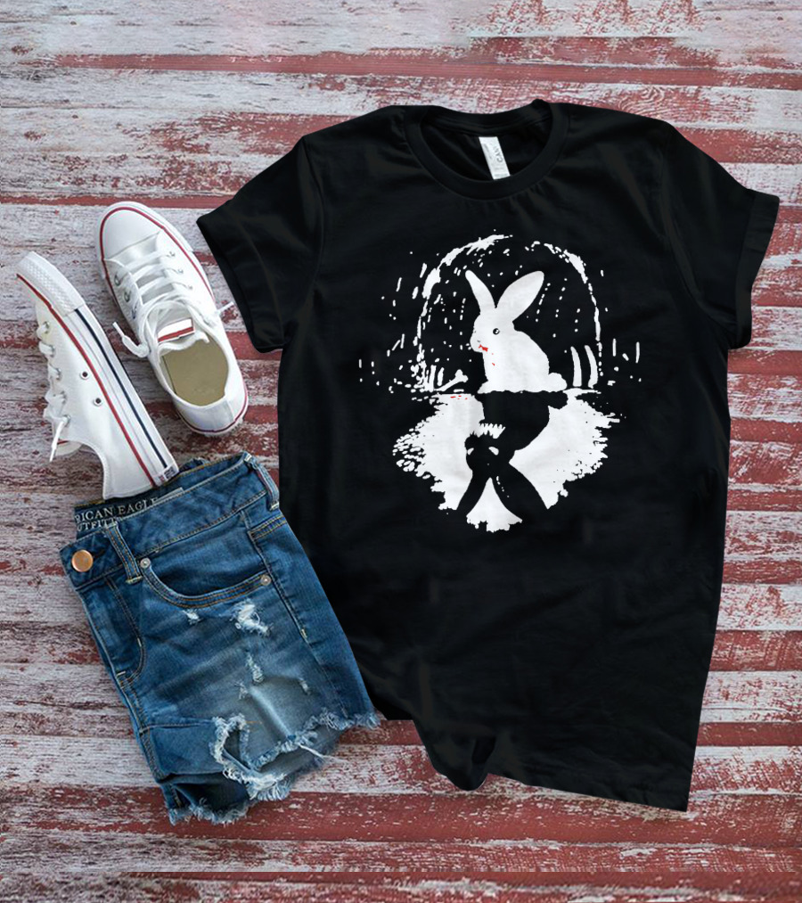 RABBIT HORRIBLE Reflection In Dark Cave T-Shirt