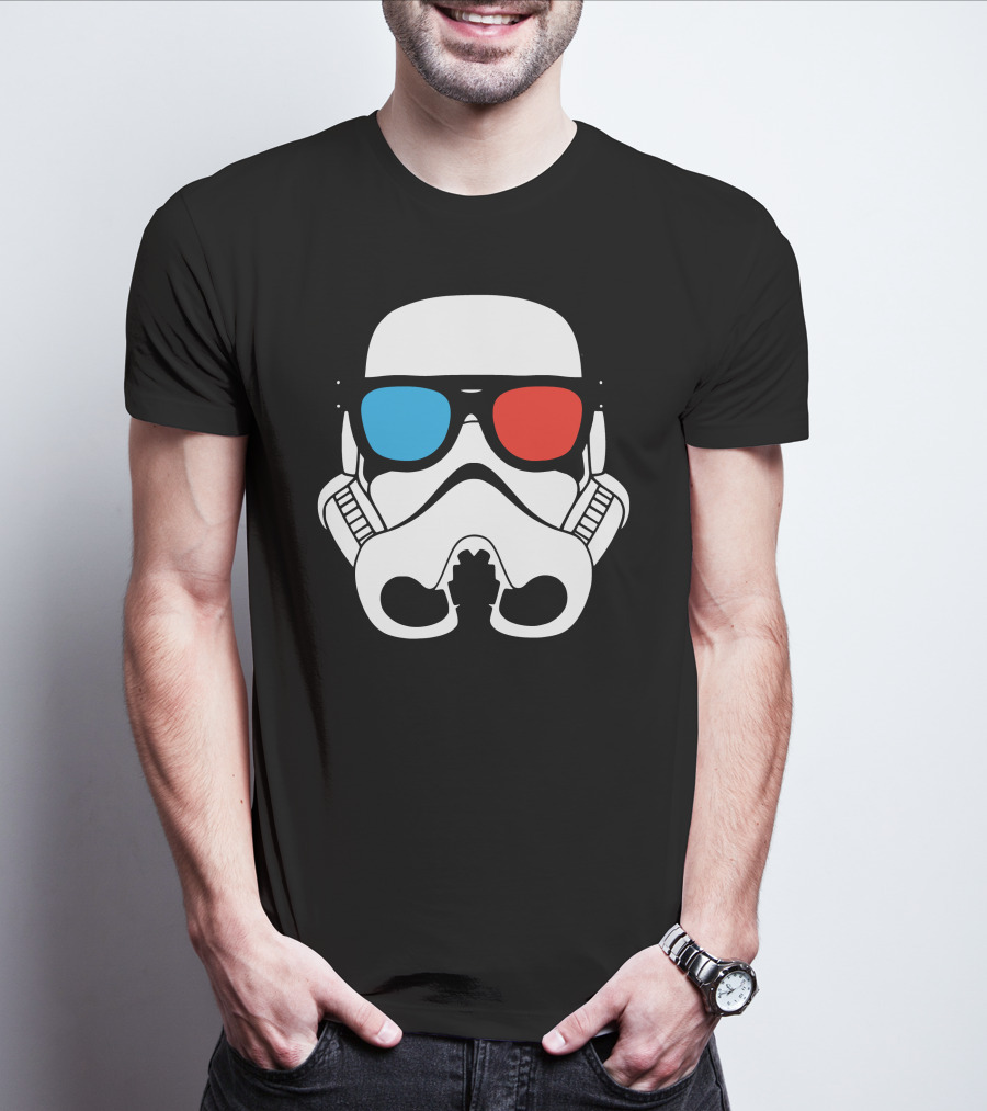 Cool Trooper 3D Glasses Stormtrooper T-Shirt