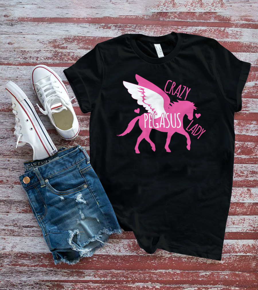 CRAZY PEGASUS LADY T-Shirt