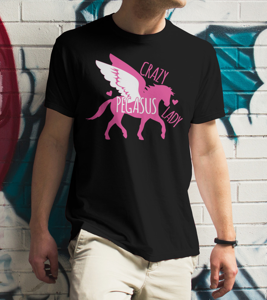 CRAZY PEGASUS LADY T-Shirt