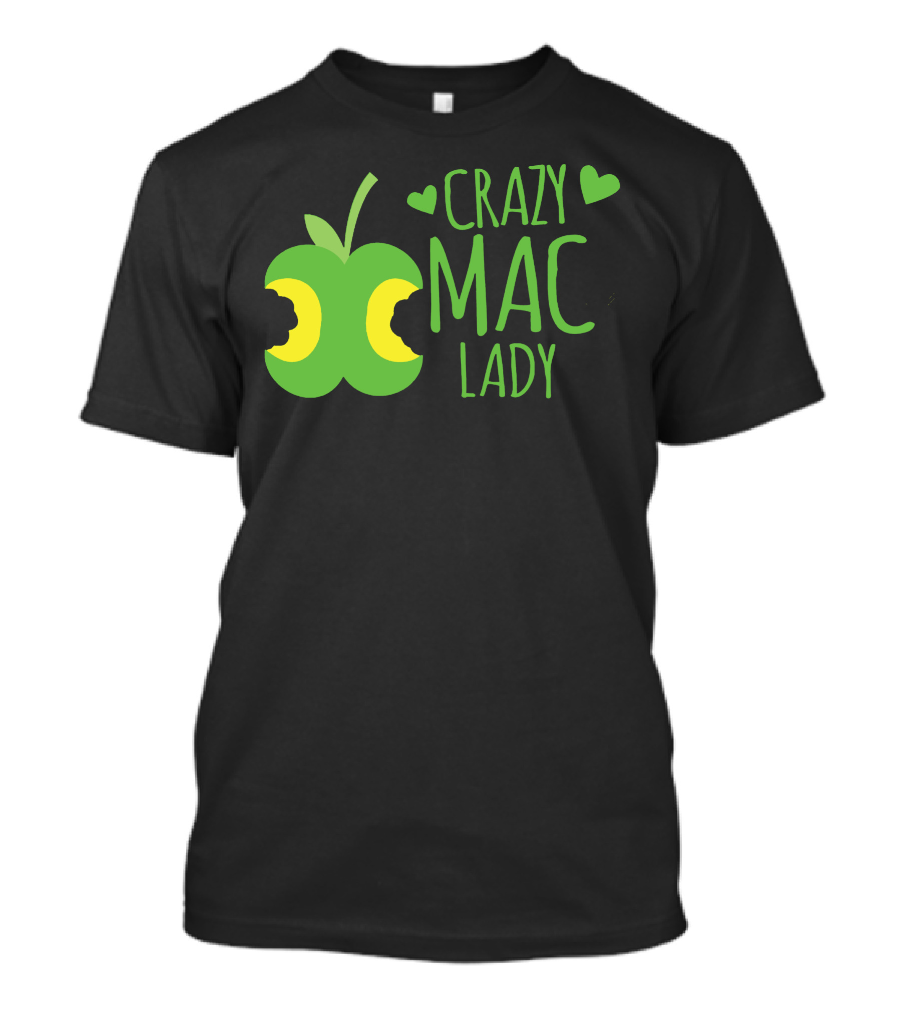 CRAZY MAC LADY Green Apple Bites T-Shirt