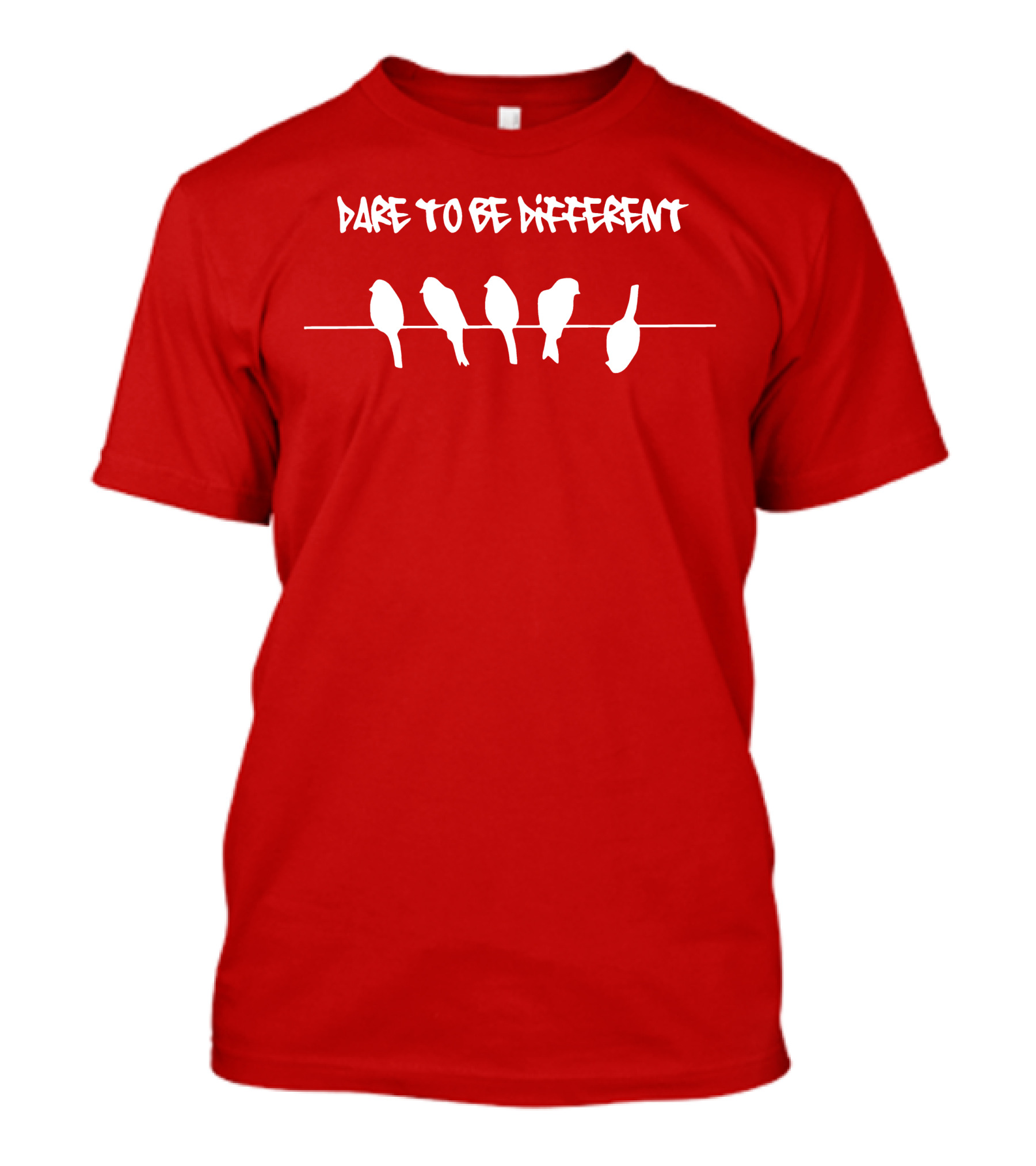 Dare To Be Different Birds In A Line T-Shirt