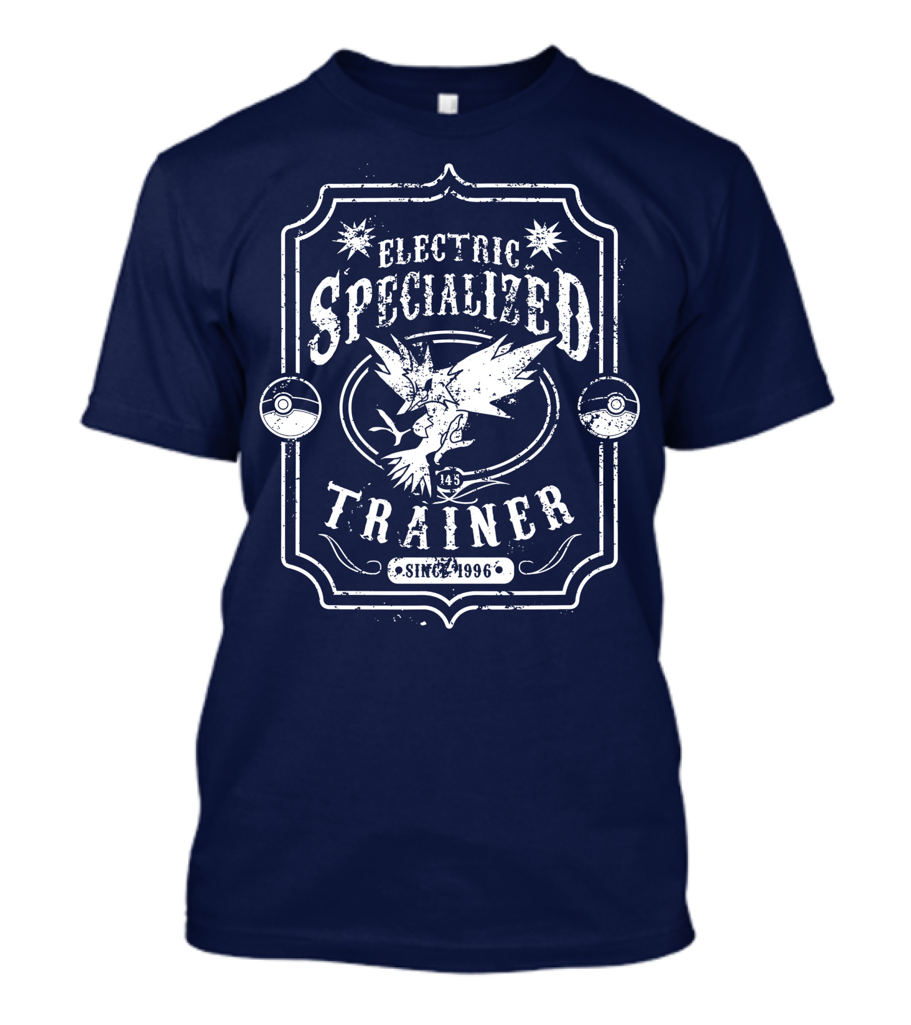 Electric Specialized Trainer Zapdos Since 1996 Pokémon Pokéball T-Shirt