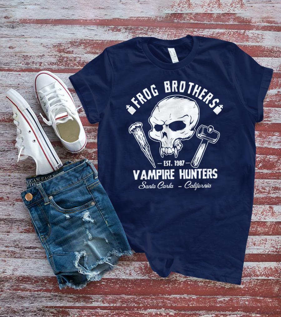 Frog Brothers Vampire Hunters Est. 1987 Santa Carla California T-Shirt