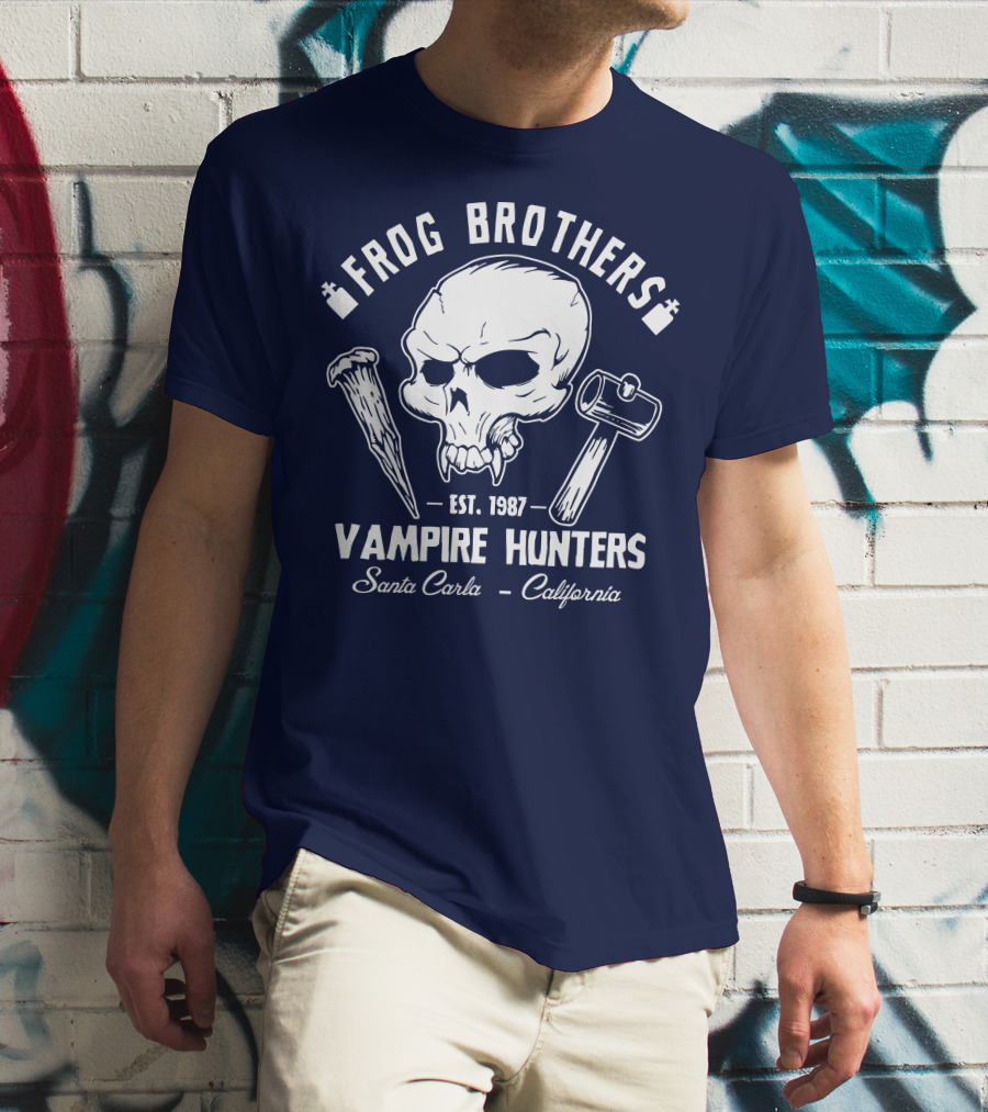 Frog Brothers Vampire Hunters Est. 1987 Santa Carla California T-Shirt