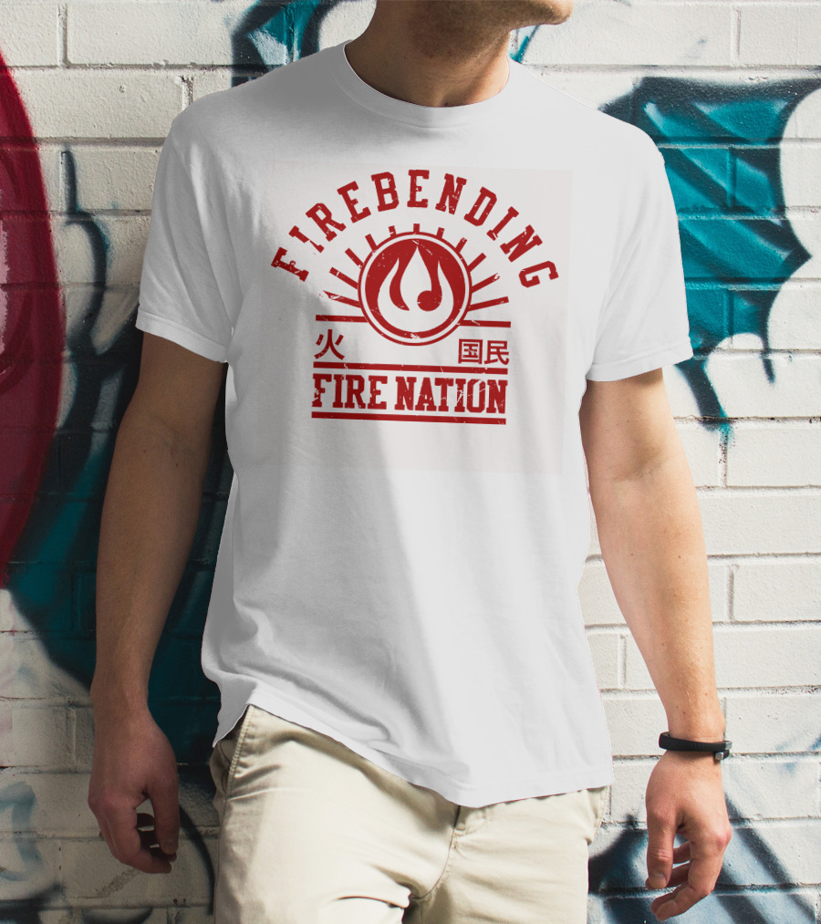 FIREBENDING FIRE NATION Avatar Elements T-Shirt