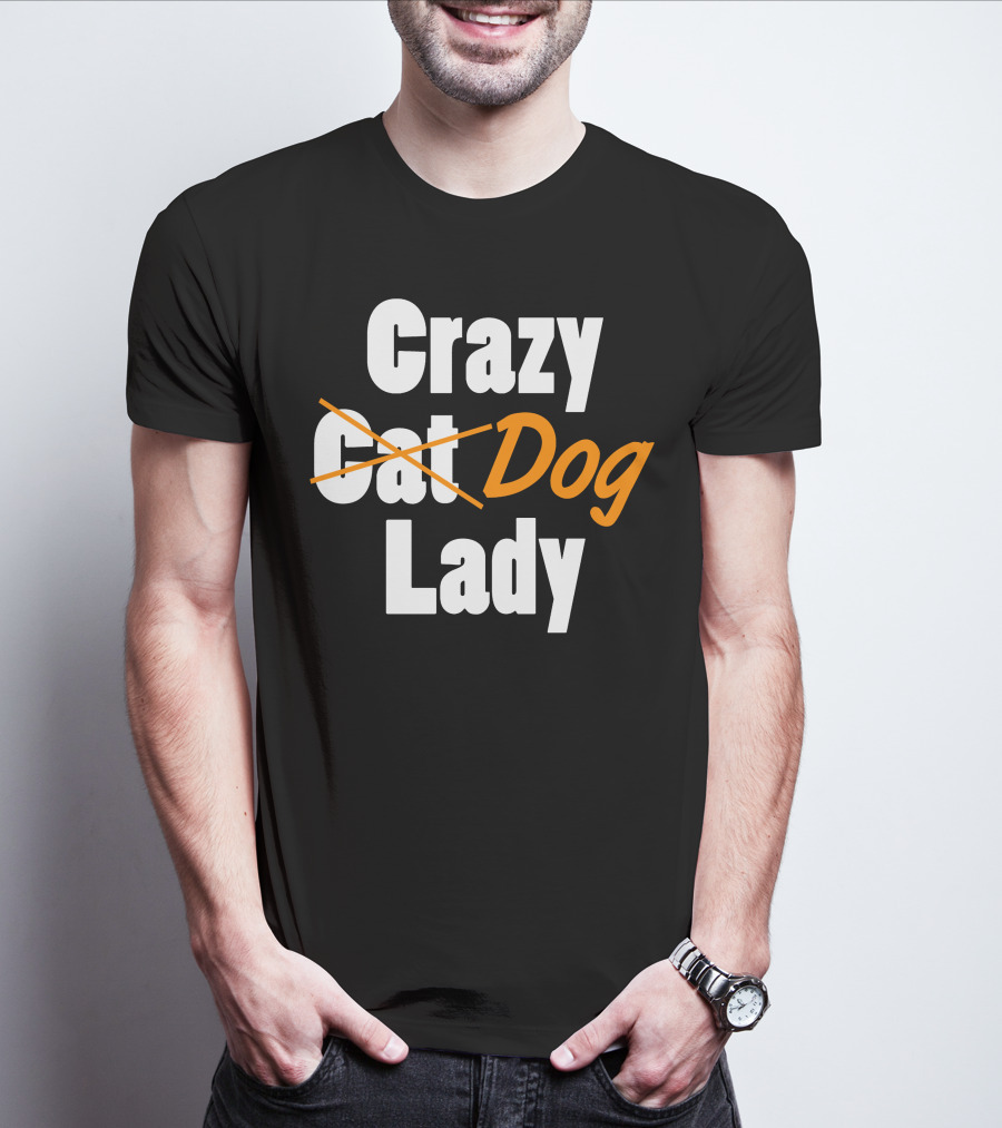 Crazy Cat Dog Lady T-Shirt