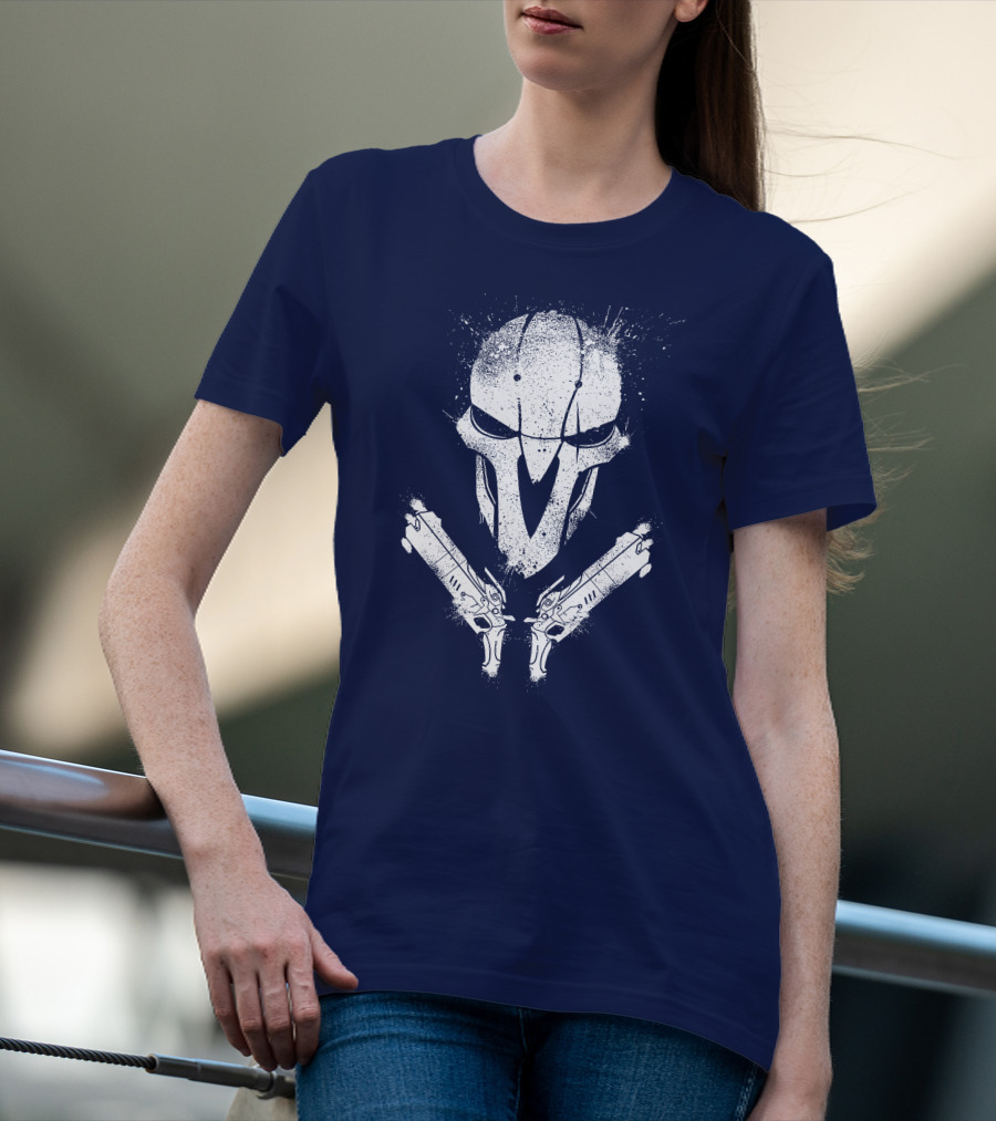 JHIN Reaper Mask With Dual Pistols T-Shirt
