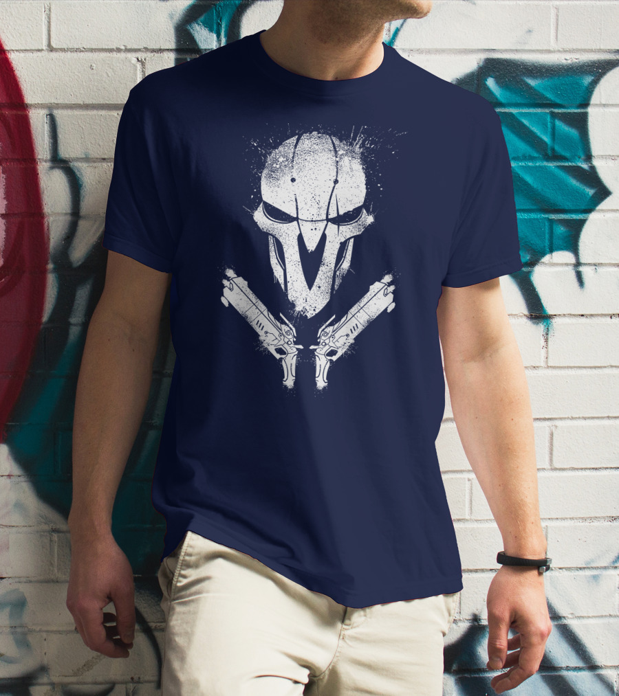 JHIN Reaper Mask With Dual Pistols T-Shirt