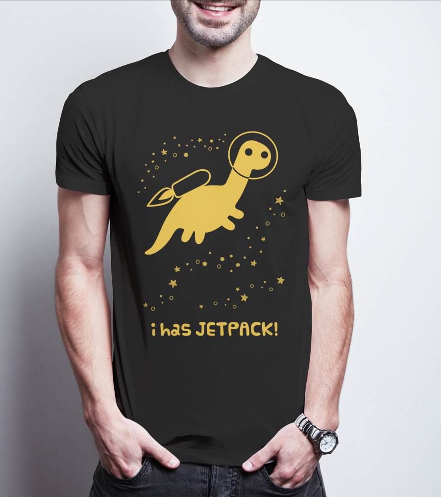 I Has JETPACK Dinosaur In Space T-Shirt