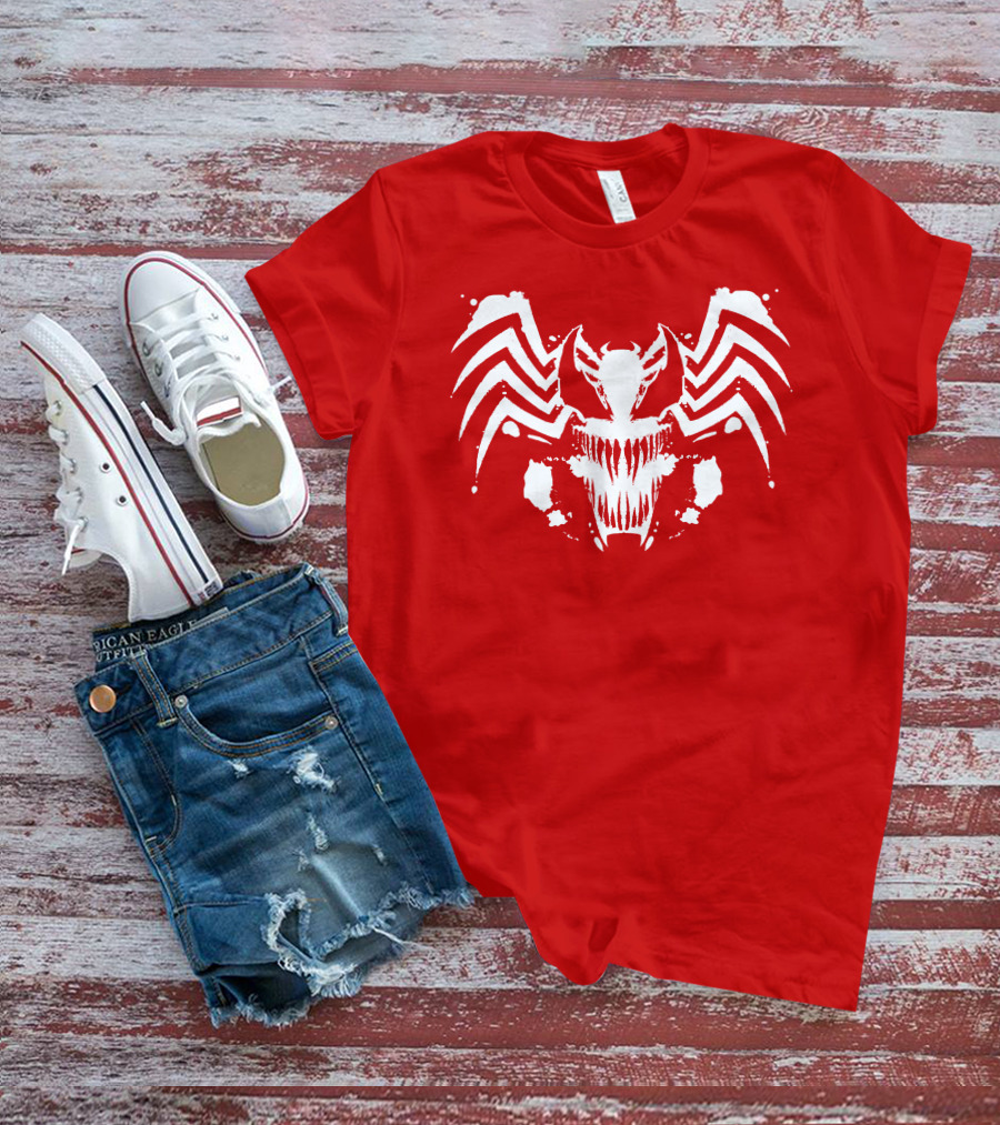 Venom Symbiote Rorschach Style Mask T-Shirt
