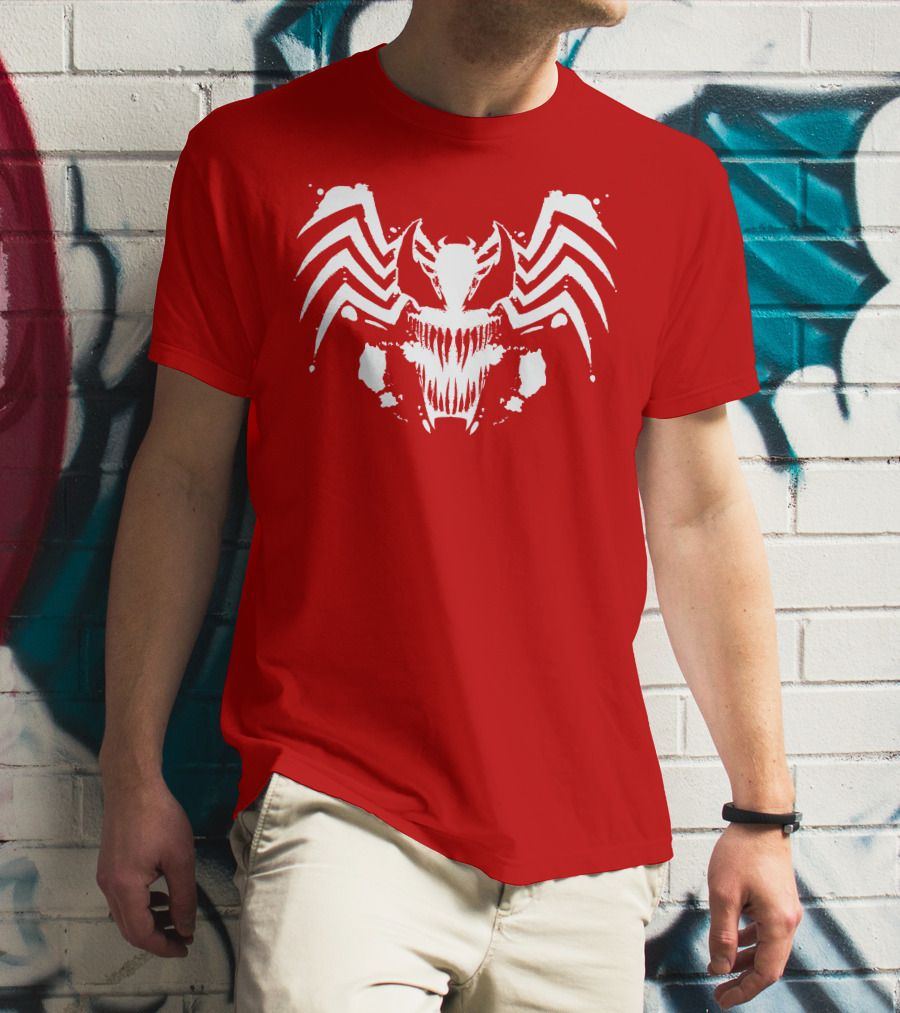 Venom Symbiote Rorschach Style Mask T-Shirt