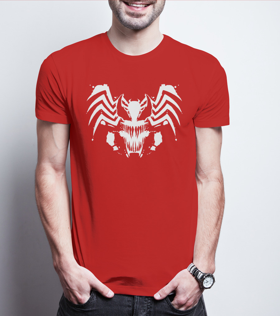 Venom Symbiote Rorschach Style Mask T-Shirt
