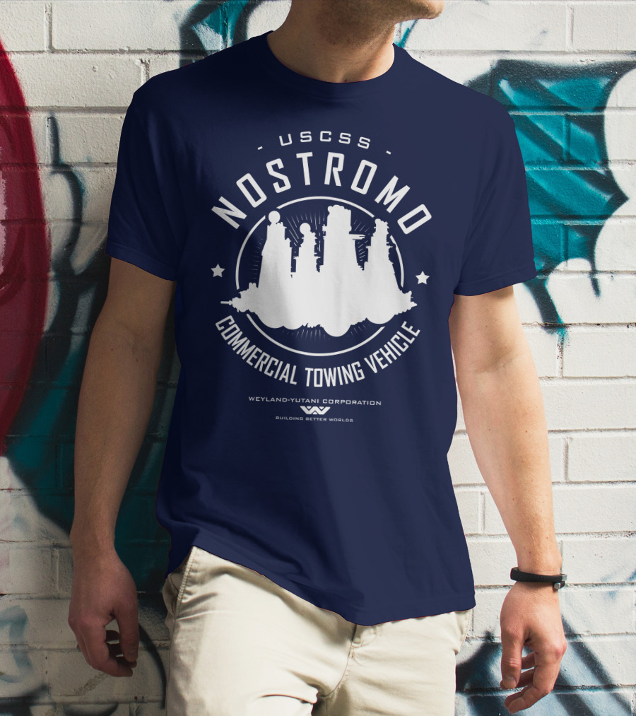 USCSS Nostromo Commercial Towing Vehicle Weyland-Yutani Building Better Worlds T-Shirt