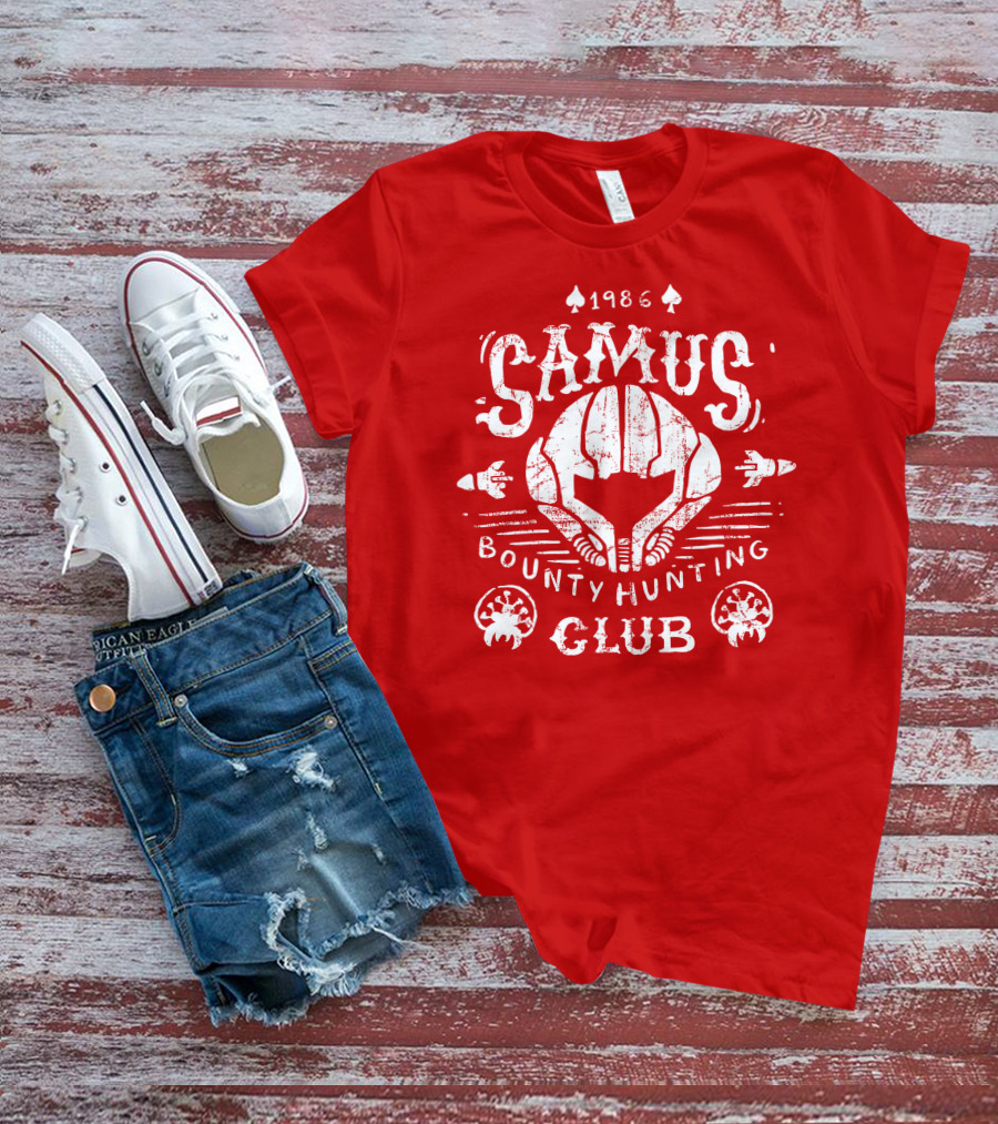 1986 Samus Bounty Hunting Club T-Shirt