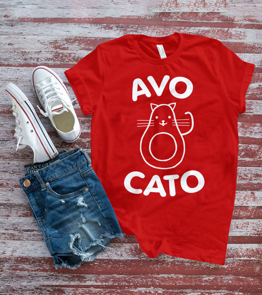 AVO CATO Cat Avocado Pun T-Shirt