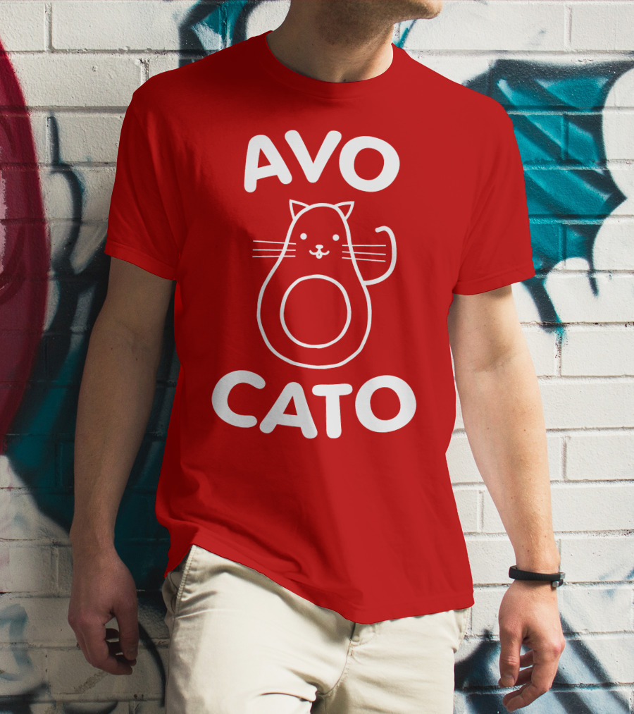 AVO CATO Cat Avocado Pun T-Shirt