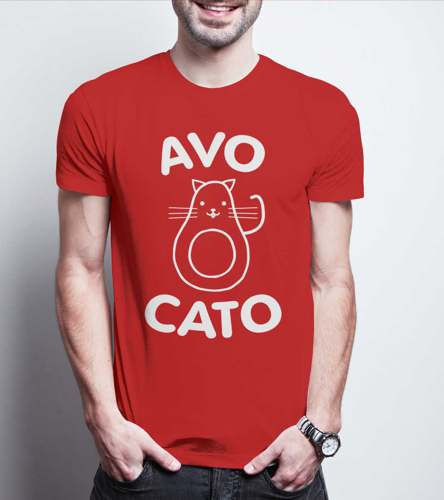 AVO CATO Cat Avocado Pun T-Shirt